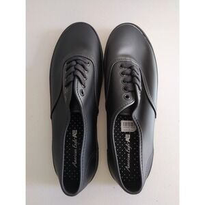 American Eagle Skater Style Lace Up Women's Black Canvas Shoe Size 7.5 M